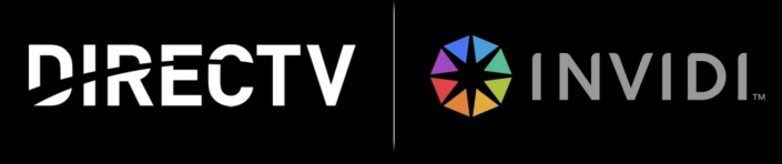 DirecTV and INVIDI logo lockup